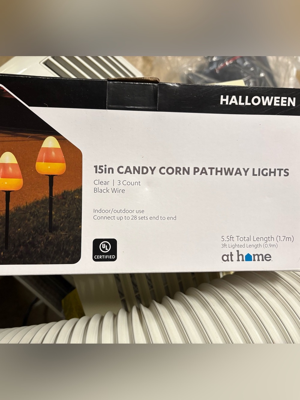 Orange Candy Corn Pathway Lights - 15in, 3 Count